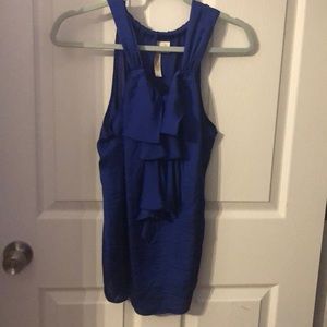 Sleeveless Blue Top